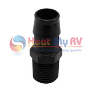 Glass Filled Black Nylon Barb Fitting, 1/2 in. NPT x 3/4 in. - PLX-200-103