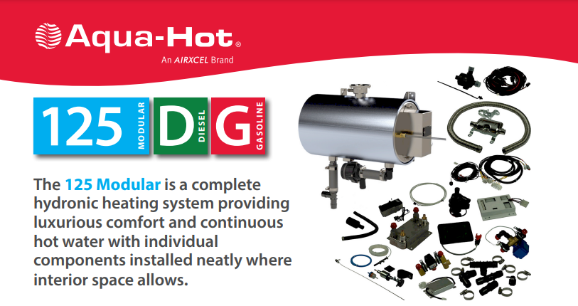 The 125 Modular is a complete hydronic heating system providing luxurious comfort and continuous hot water with individual components installed neatly where interior space allows.
