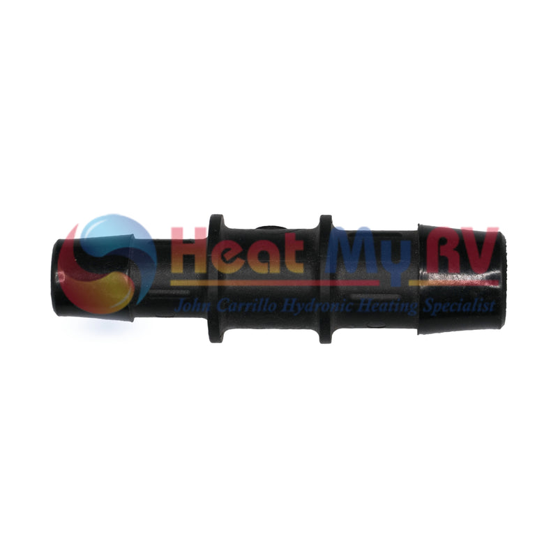 Black Nylon Coupler Reducer Fitting, 3/4 in. to 5/8 in. - PLX-000-835