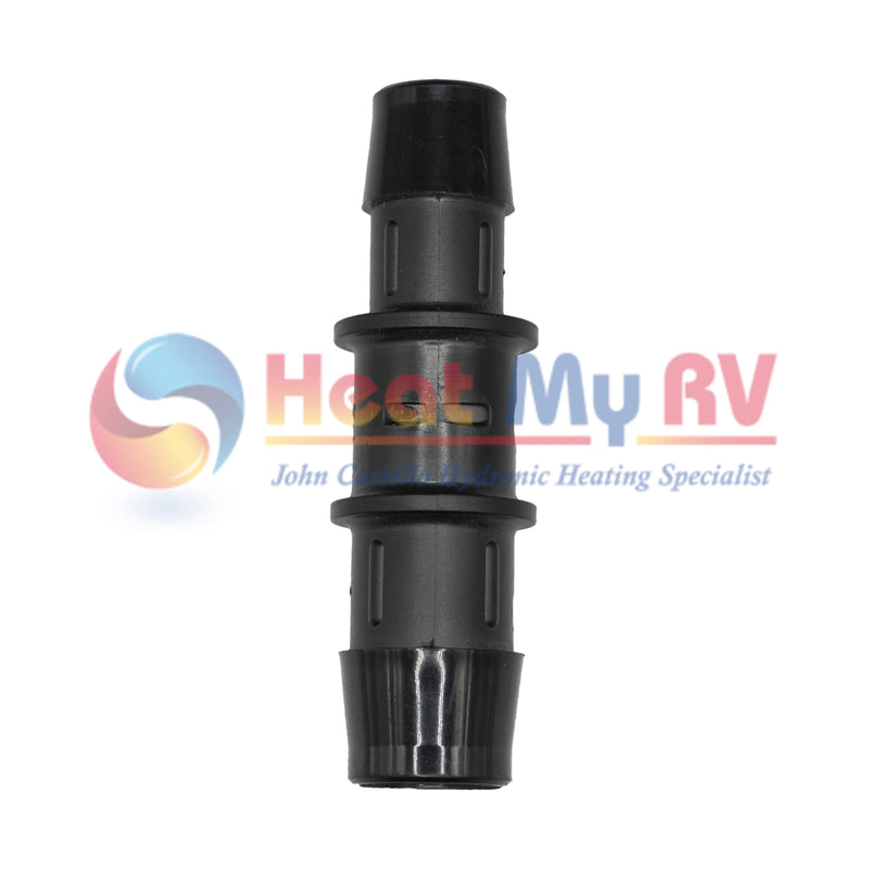 Black Nylon Coupler Reducer Fitting, 3/4 in. to 5/8 in. - PLX-000-835