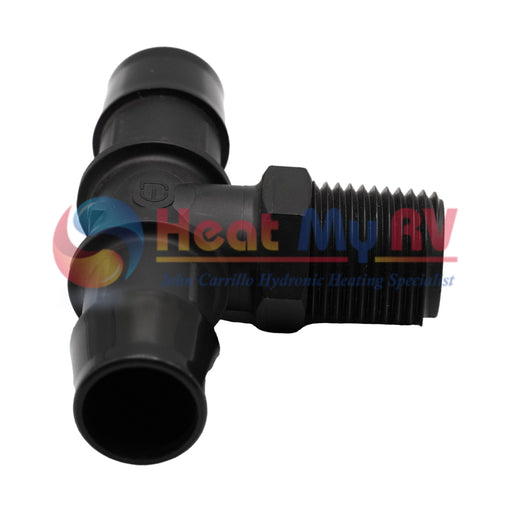 Barbed Nylon Tee Fitting, 1/2 in. (M) NPT to 3/4 in. - PLX-250-203