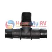 Barbed Nylon Tee Fitting, 1/2 in. (M) NPT to 3/4 in. - PLX-250-203