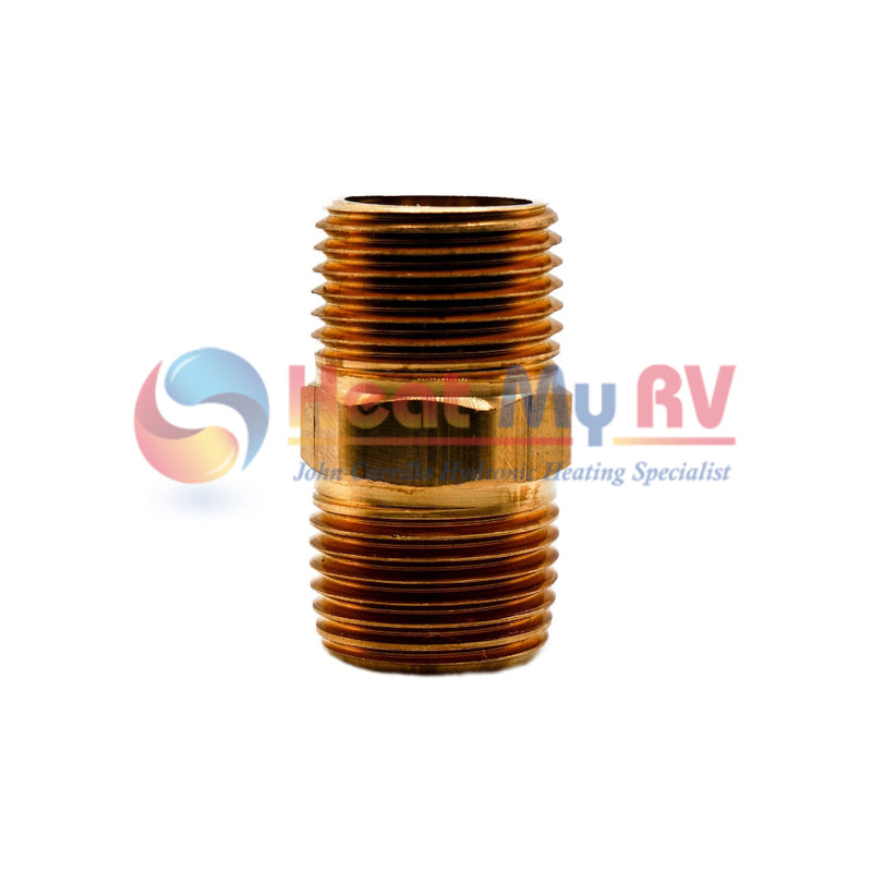 Brass Nipple Fitting, 1/2 in x 1/2 in - PLX-122-000