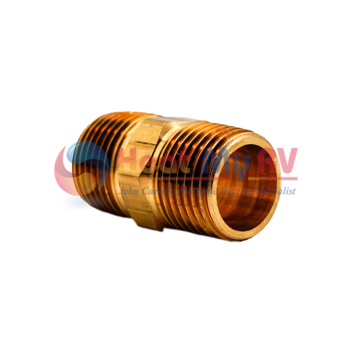 Brass Nipple Fitting, 1/2 in. (M) NPT x 1-1/2 in. - PLX-122-000