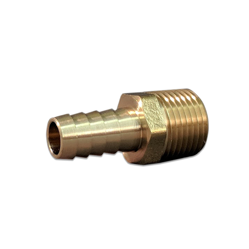 1/2 in. x 1/2 in. Male NPT Brass Barb Fitting - PLX-699-330