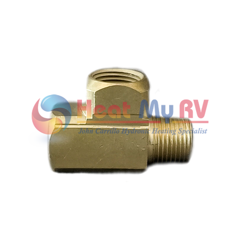 Brass Tee Fitting 1/2 NPT (M) (F) - PLX-0X1-07D